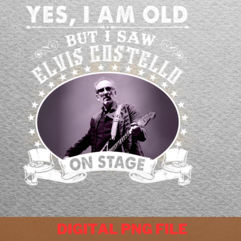 Elvis Costello Cycles PNG, Elvis Costello PNG, Post Punk Digital Png Files.jpg