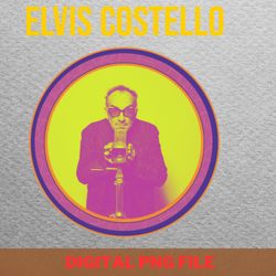 elvis costello serenades png, elvis costello png, post punk digital png files