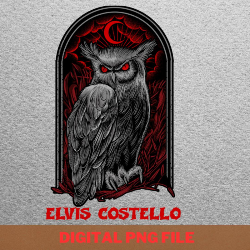 Elvis Costello Unveils PNG, Elvis Costello PNG, Post Punk Digital Png Files.jpg