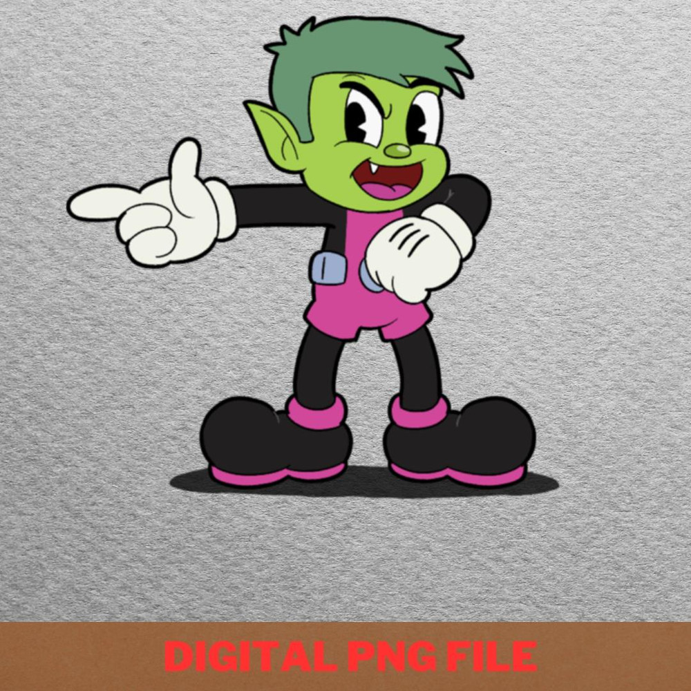 Beastboy - Cuphead Fearless Fights PNG, Cuphead PNG, Cartoon Digital Png Files.jpg