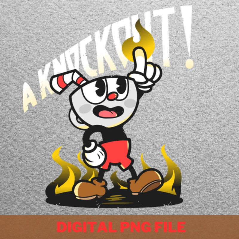 Its A Knockout - Cuphead Underdog Underdone PNG, Cuphead PNG, Cartoon Digital Png Files.jpg