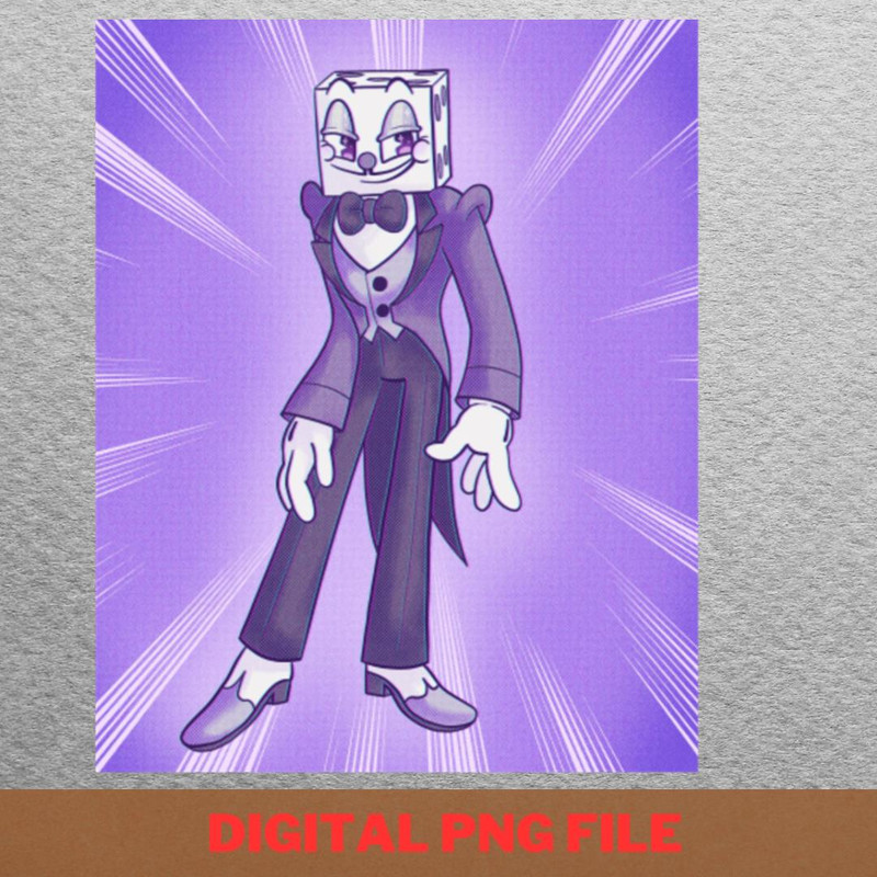 Its King Dice - Cuphead Vicious Villains PNG, Cuphead PNG, Cartoon Digital Png Files.jpg