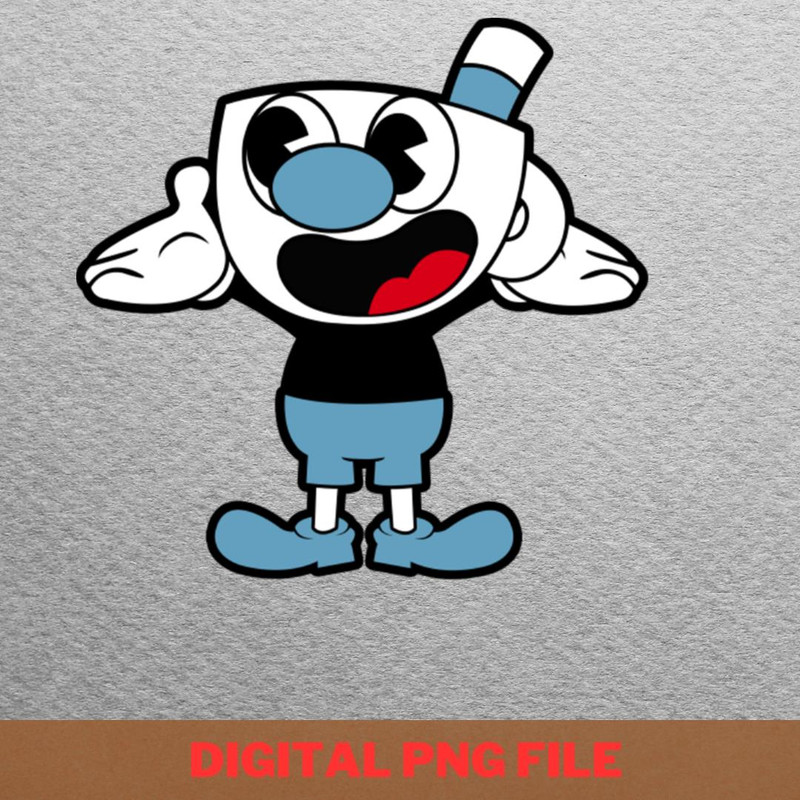 Mugman - Cuphead Epic Escapes PNG, Cuphead PNG, Cartoon Digital Png Files.jpg