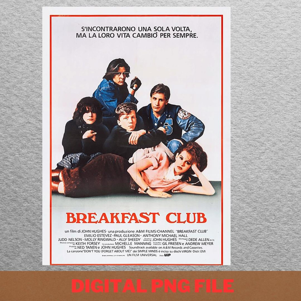 The Breakfast Club Crew PNG, Breakfast Club PNG, John Hughes Digital Png Files.jpg