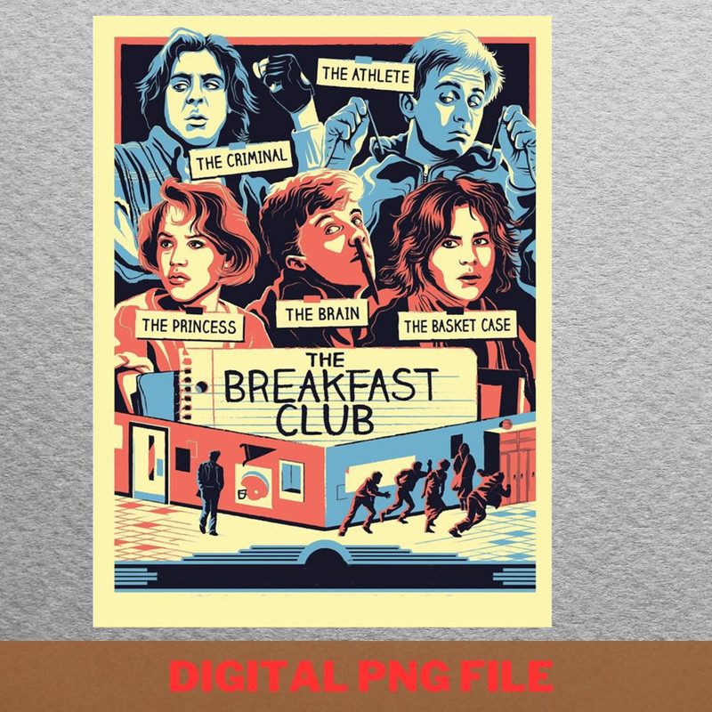 The Breakfast Club Design PNG, Breakfast Club PNG, John Hughes Digital Png Files.jpg