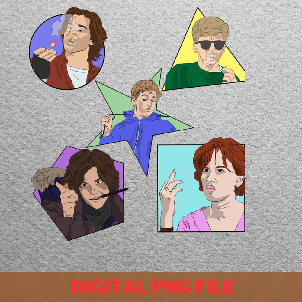 The Breakfast Club Friendship PNG, Breakfast Club PNG, John Hughes Digital Png Files.jpg