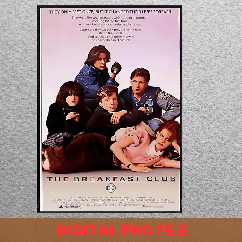 The Breakfast Club Journey PNG, Breakfast Club PNG, John Hughes Digital Png Files.jpg