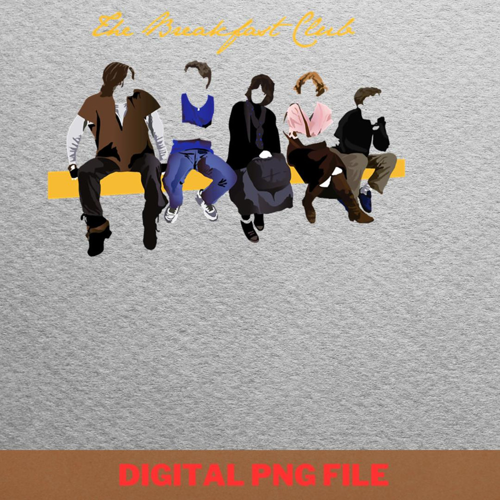 The Breakfast Club Saturday PNG, Breakfast Club PNG, John Hughes Digital Png Files.jpg