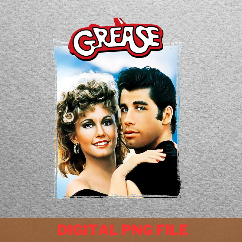 From Grease To Stardom Olivia Newton John PNG, Olivia Newton John PNG, John Travolta Digital Png Files.jpg