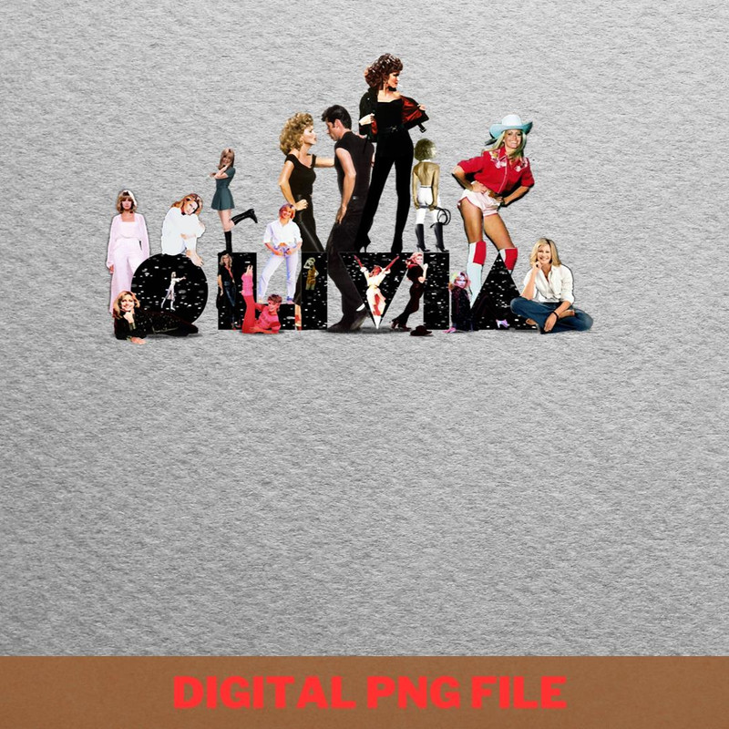 Olivia Newton John Get Physical Lyrics PNG, Olivia Newton John PNG, John Travolta Digital Png Files.jpg