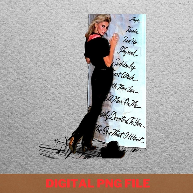 Olivia Newton John Heartfelt Ballads PNG, Olivia Newton John PNG, John Travolta Digital Png Files.jpg
