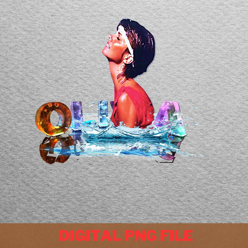 Olivia Newton John With Headband PNG, Olivia Newton John PNG, John Travolta Digital Png Files.jpg