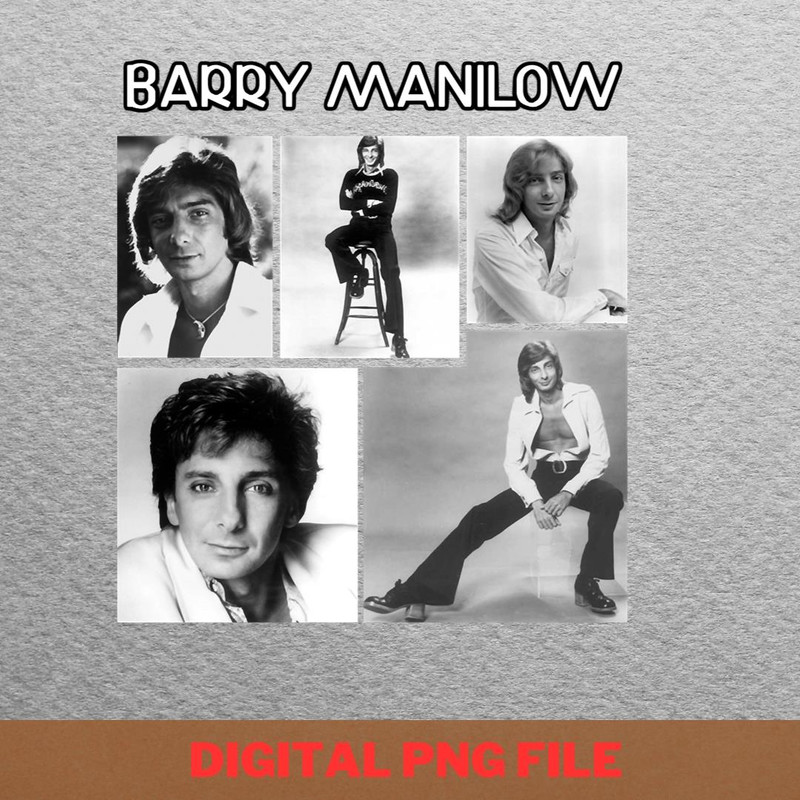 Barry Manilow Memorable Performances PNG, Barry Manilow PNG.jpg