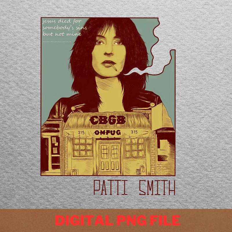 Patti Smith A Songbird Journey PNG, Patti Smith PNG.jpg