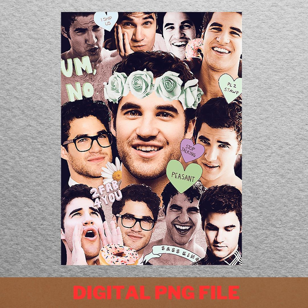 Darren Criss Fashion Forward, Darren Criss PNG, Chris Colfer Digital Png Files.jpg