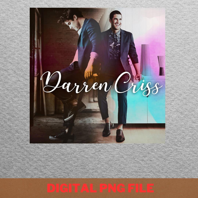 Darren Criss Social Influence, Darren Criss PNG, Chris Colfer Digital Png Files.jpg