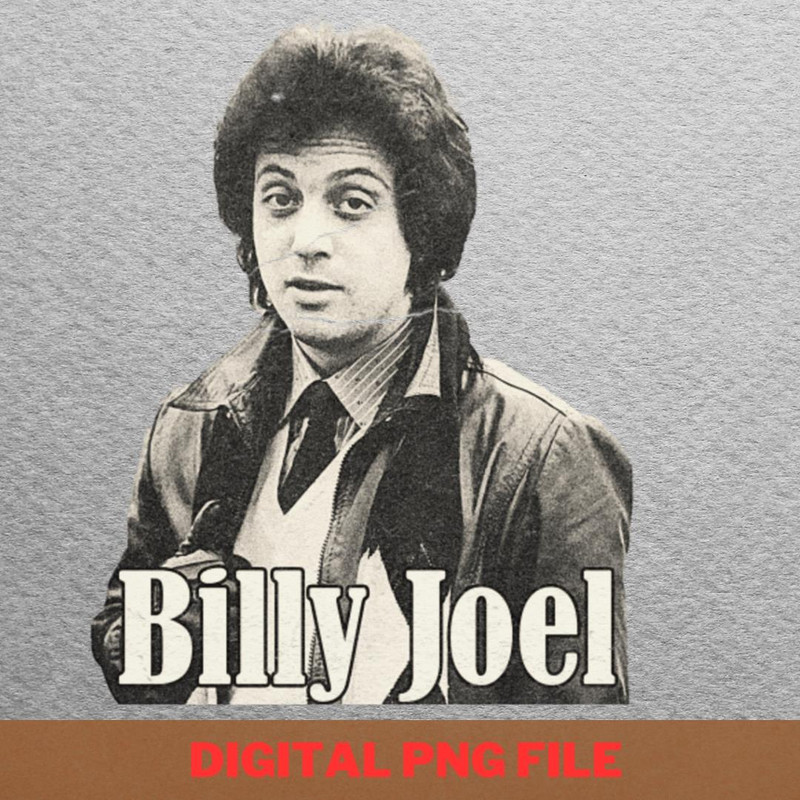 Billy Joel Emotive Balladry PNG, Billy Joel PNG, Piano Man Digital Png Files.jpg
