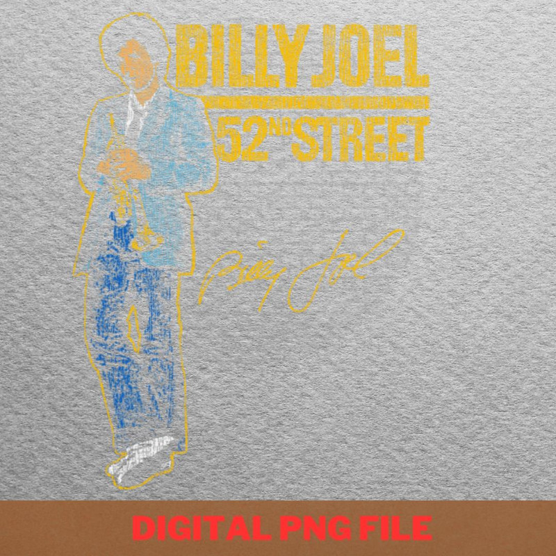 Billy Joel Artistic Vision PNG, Billy Joel PNG, Piano Man Digital Png Files.jpg