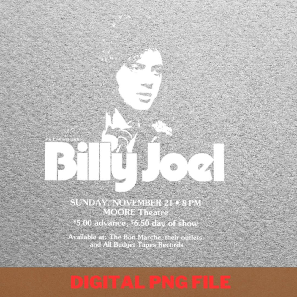 Billy Joel Peaceful Ballads PNG, Billy Joel PNG, Piano Man Digital Png Files.jpg