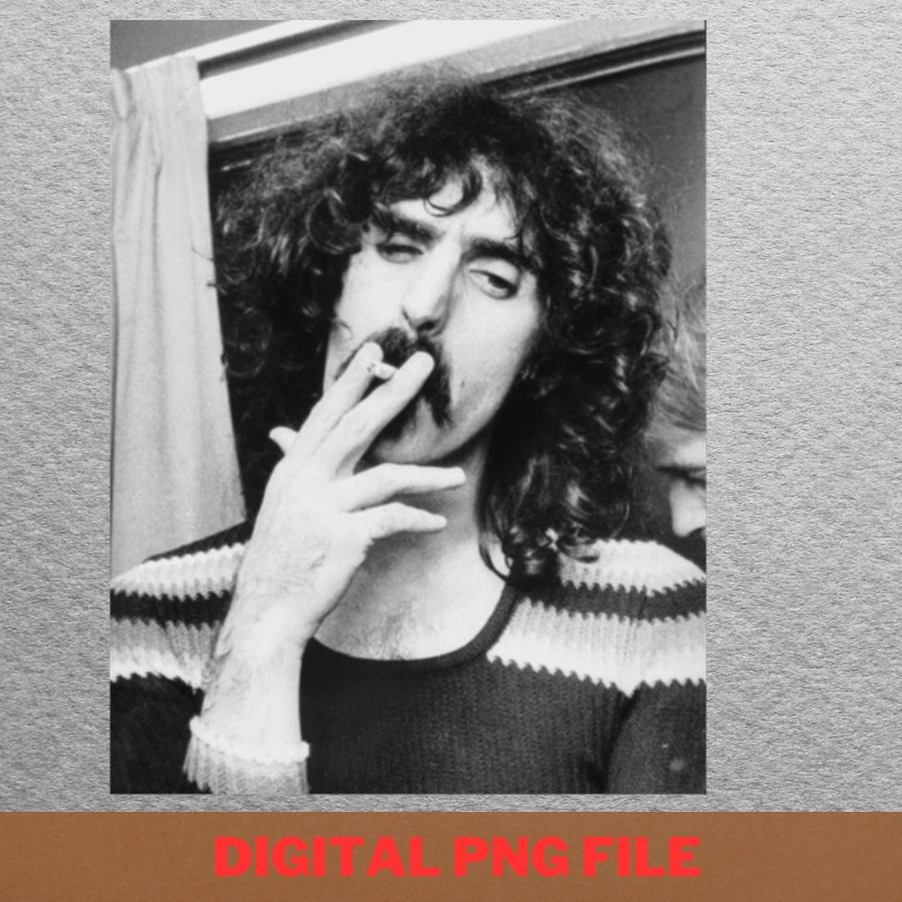 Frank Zappa Trailblazer PNG, Frank Zappa PNG, 70s Style Digital Png Files.jpg