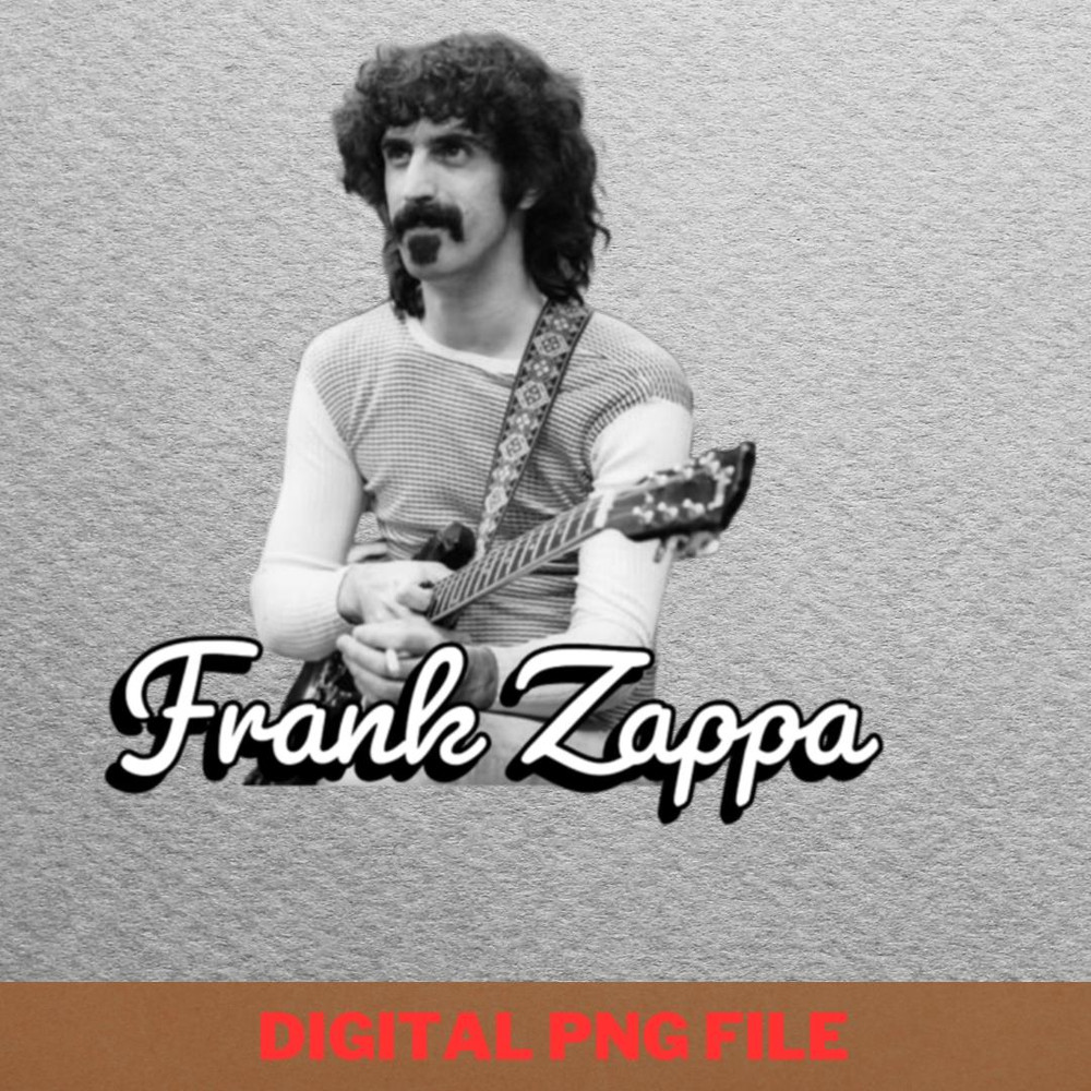 Frank Zappa Provocative Iconoclast PNG, Frank Zappa PNG, 70s Style Digital Png Files.jpg