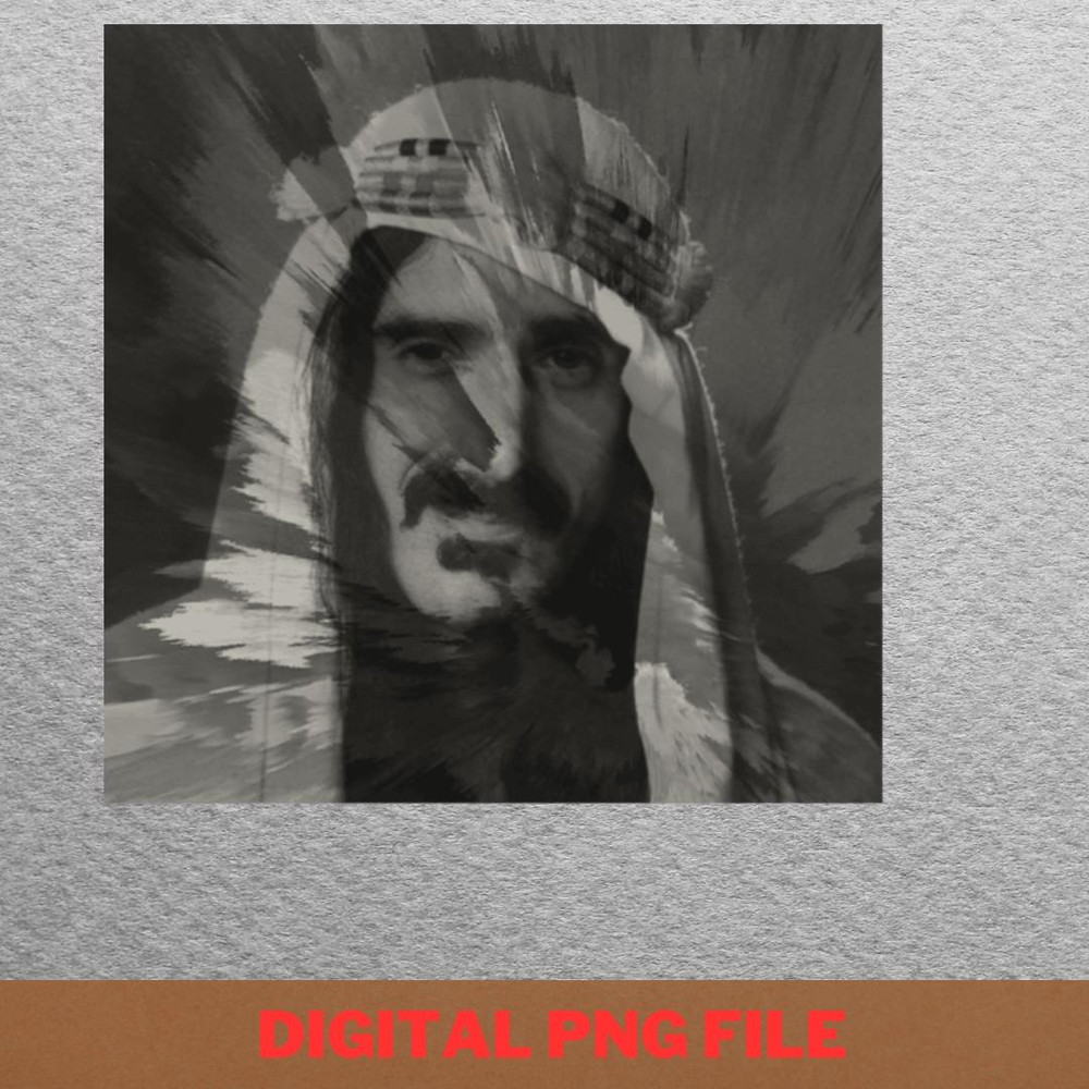 Frank Zappa Rebellious Innovator PNG, Frank Zappa PNG, 70s Style Digital Png Files.jpg