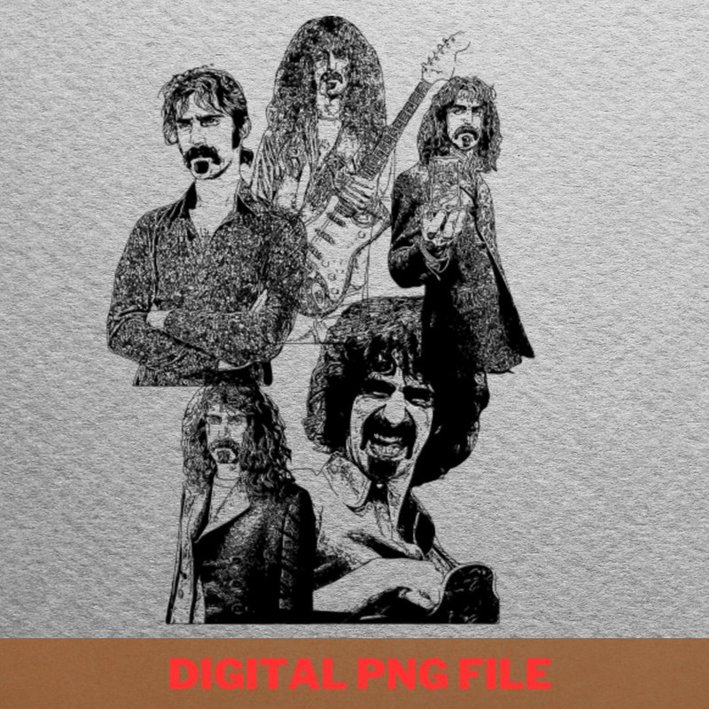 Frank Zappa Subversive Innovator PNG, Frank Zappa PNG, 70s Style Digital Png Files.jpg
