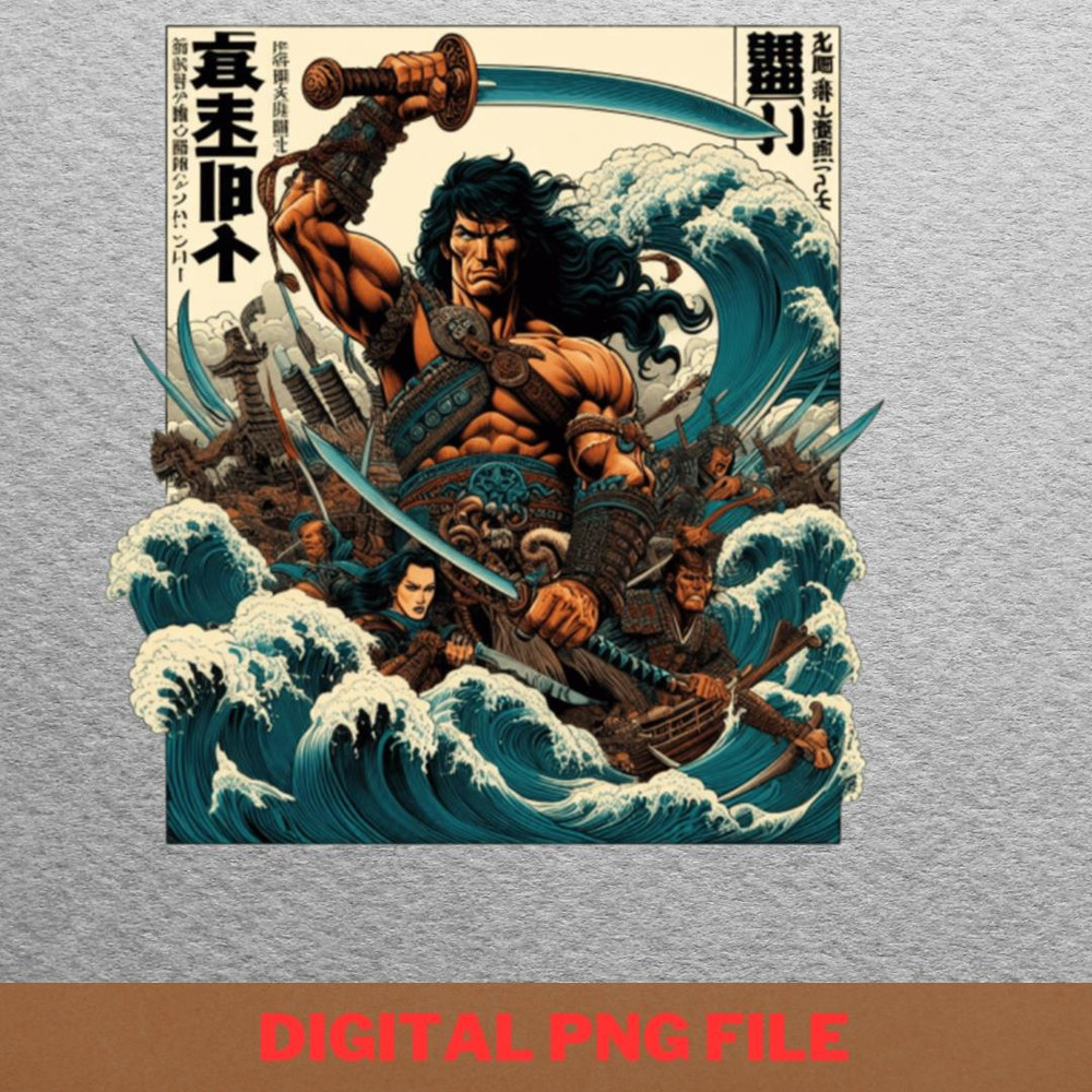 Conan The Barbarian Battle Master PNG, Audrey Hepburn PNG, Breakfast At Tiffanys Digital Png Files.jpg