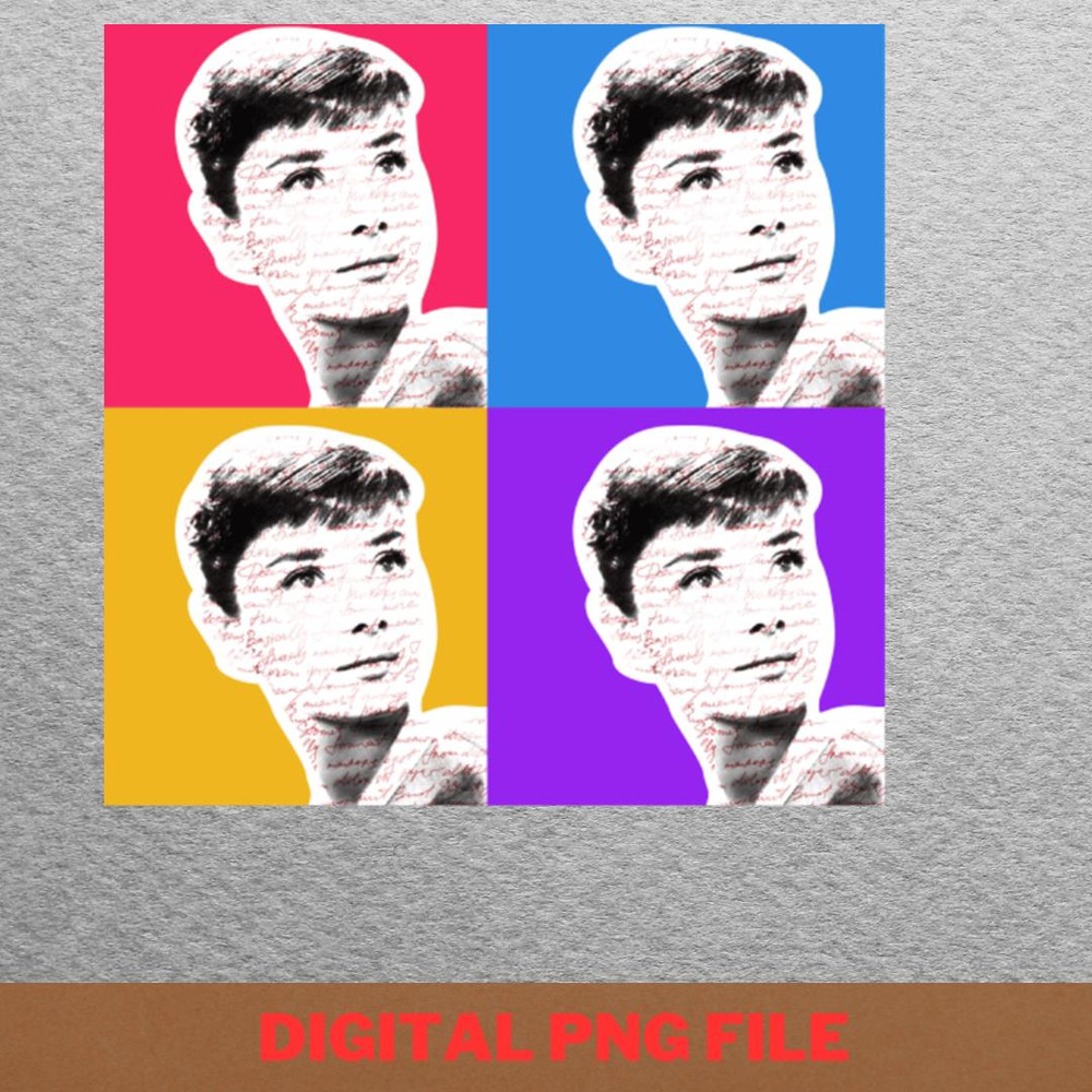 Audrey Hepburn Memorable PNG, Audrey Hepburn PNG, Breakfast At Tiffanys Digital Png Files.jpg