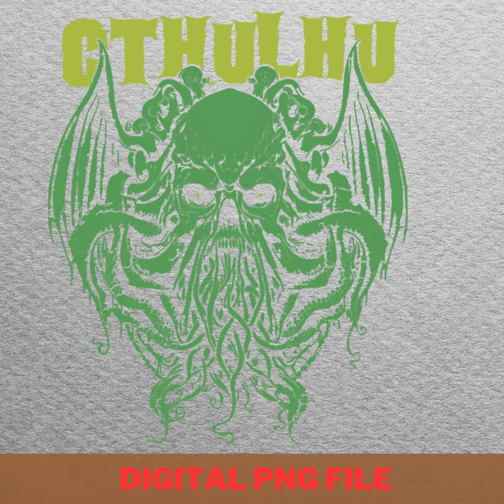 Call Of Cthulhu Fantasy PNG, Hp Lovecraft PNG, Sea Monster Digital Png Files.jpg