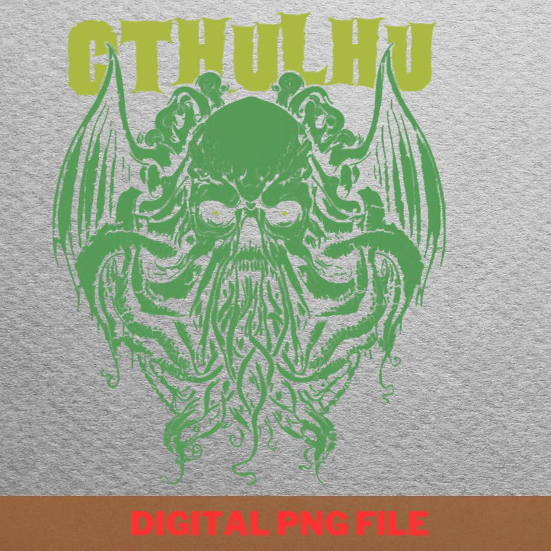 Call Of Cthulhu Fantasy PNG, Hp Lovecraft PNG, Sea Monster Digital Png Files.jpg