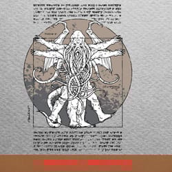 call of cthulhu scene png, hp lovecraft png, sea monster digital png files