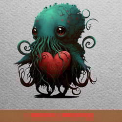 call of cthulhu unholy png, hp lovecraft png, sea monster digital png files
