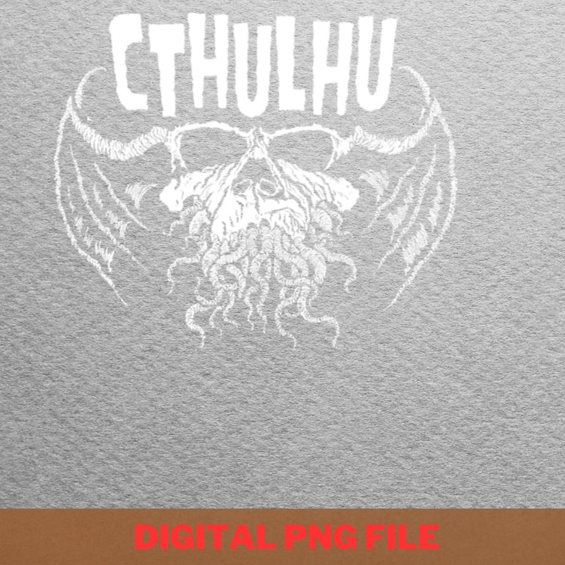 Call Of Cthulhu Unique PNG, Hp Lovecraft PNG, Sea Monster Digital Png Files.jpg