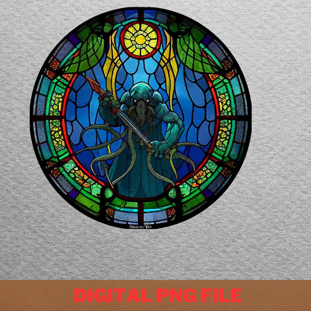 Call Of Cthulhu Wearables PNG, Hp Lovecraft PNG, Sea Monster Digital Png Files.jpg