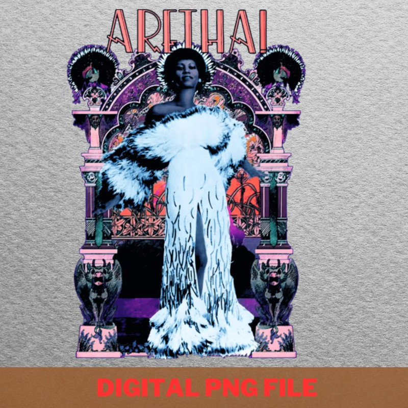 Aretha Franklin Legendary Queen PNG, Aretha Franklin PNG, Back Catalog Digital Png Files.jpg