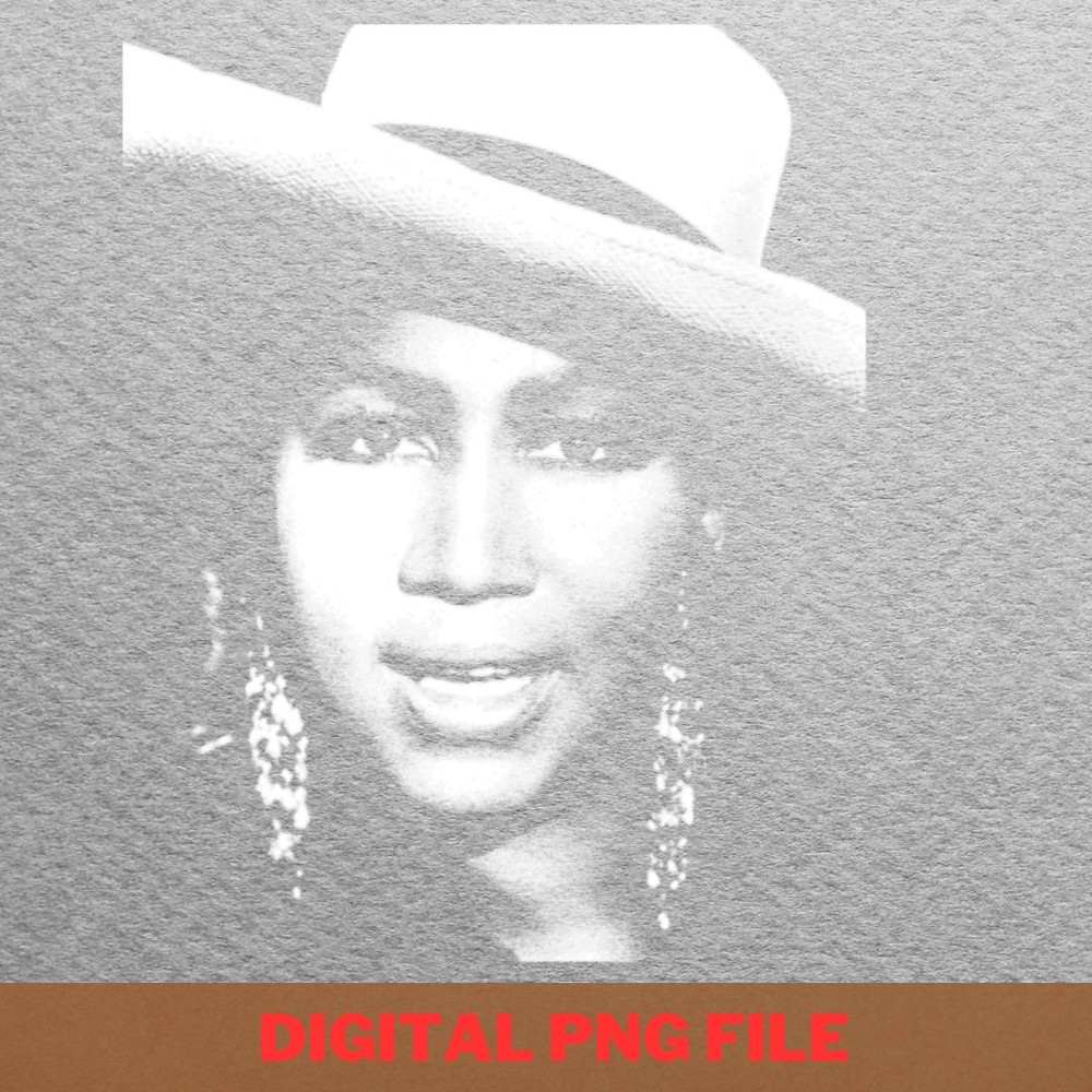 Aretha Franklin Powerful Voice PNG, Aretha Franklin PNG, Back Catalog Digital Png Files.jpg
