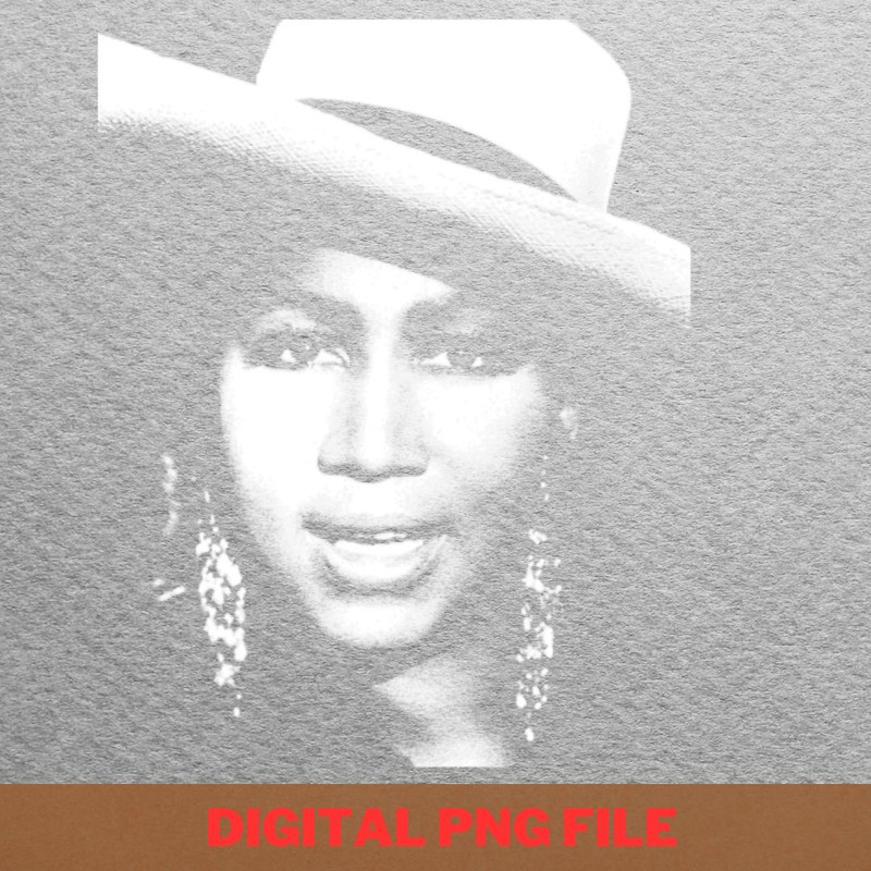 Aretha Franklin Powerful Voice PNG, Aretha Franklin PNG, Back Catalog Digital Png Files.jpg