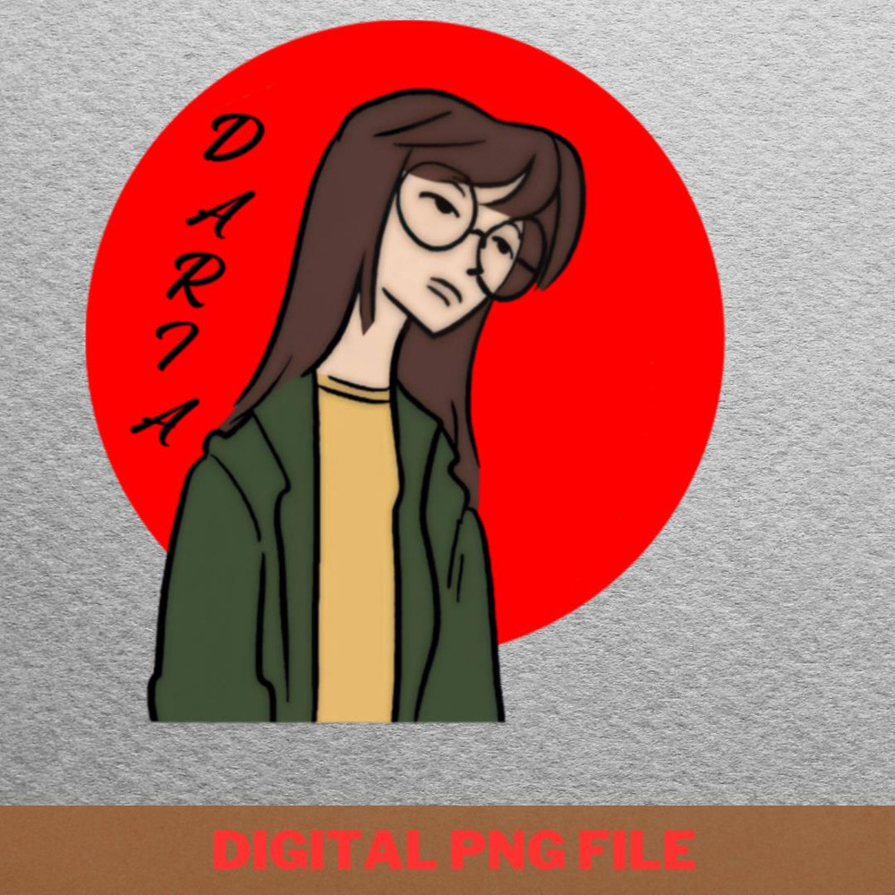 Daria Quirky Wisdom PNG, Daria Morgendorffer PNG, Beavis And Butthead Digital Png Files.jpg