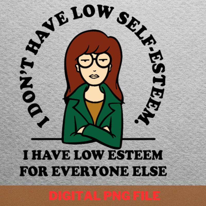Daria Rebellious Spirit PNG, Daria Morgendorffer PNG, Beavis And Butthead Digital Png Files.jpg