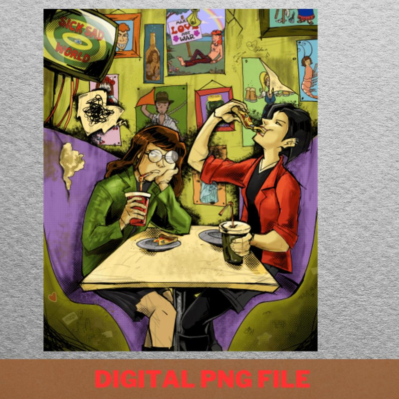 Daria Signature Style PNG, Daria Morgendorffer PNG, Beavis And Butthead Digital Png Files.jpg