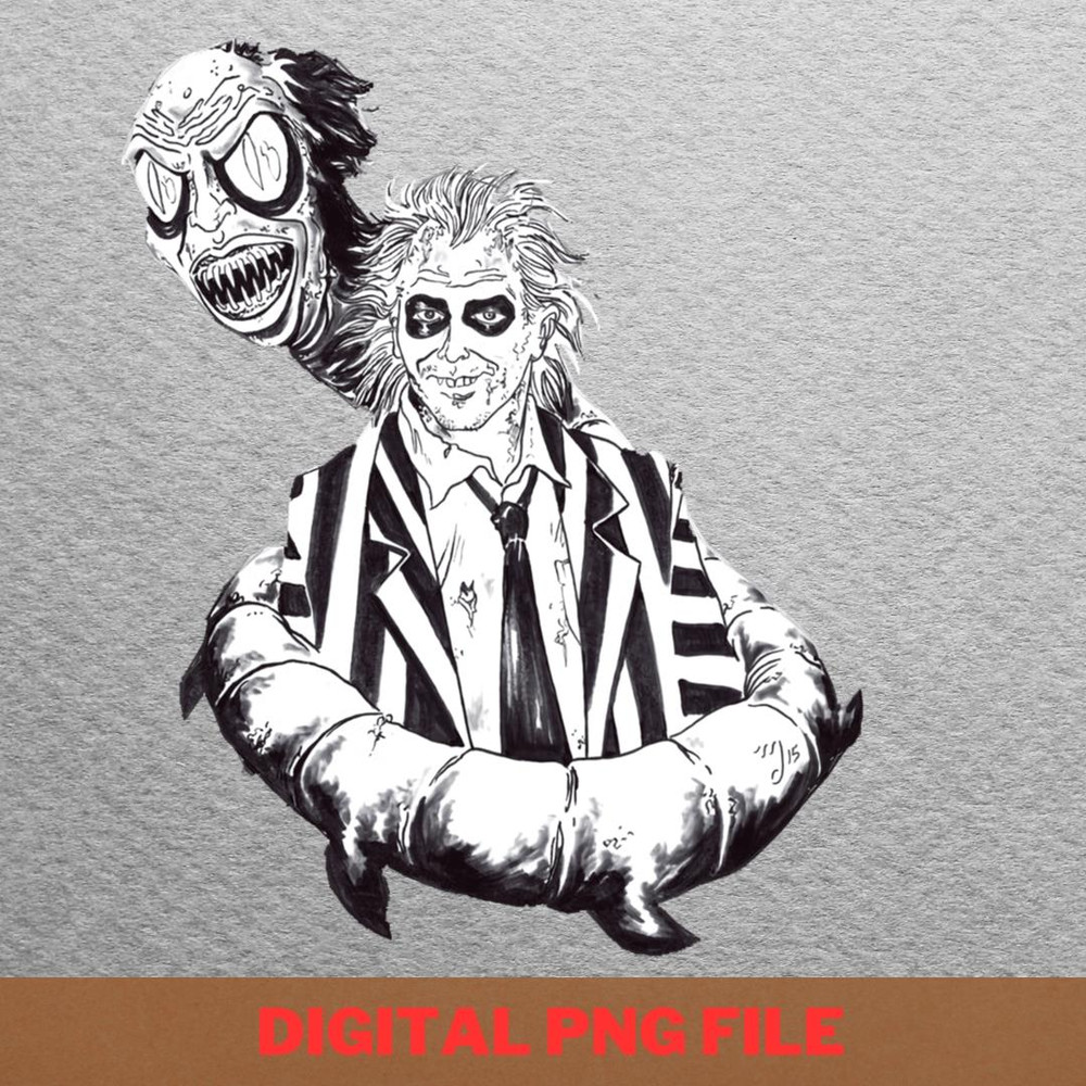 Beetlejuice Funny Haunts PNG, Beetlejuice PNG, Tim Burton Digital Png Files.jpg