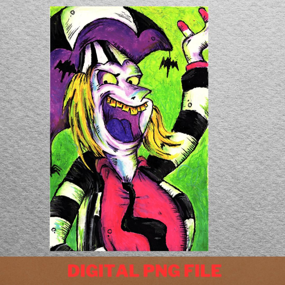 Beetlejuice Phantom Humor PNG, Beetlejuice PNG, Tim Burton Digital Png Files.jpg
