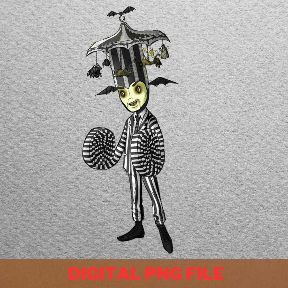 Beetlejuice Wacky Glee PNG, Beetlejuice PNG, Tim Burton Digital Png Files.jpg