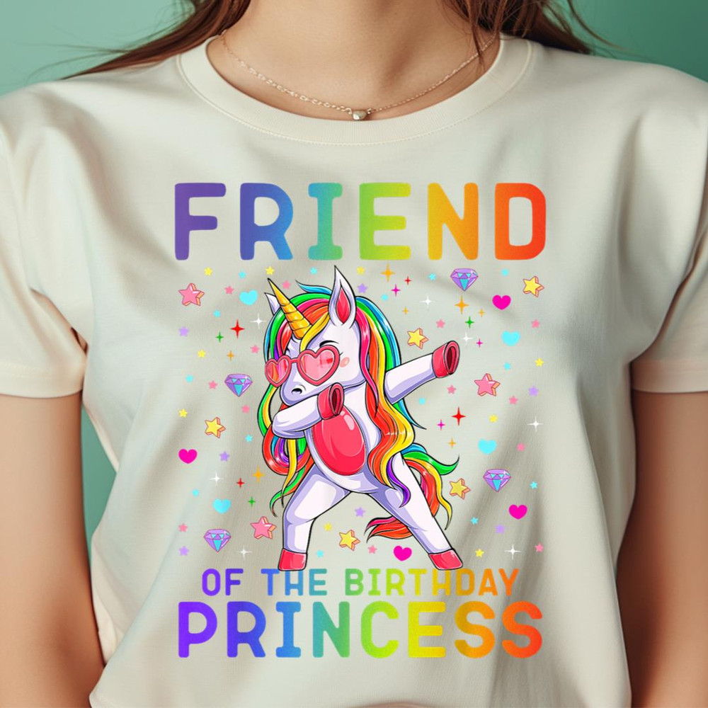Friend Of The Birthday Princess Dabbing Unicorn Rainbow Kids PNG, Rainbow Friends PNG, Roblox Rainbow Friends Digital Png Files.jpg