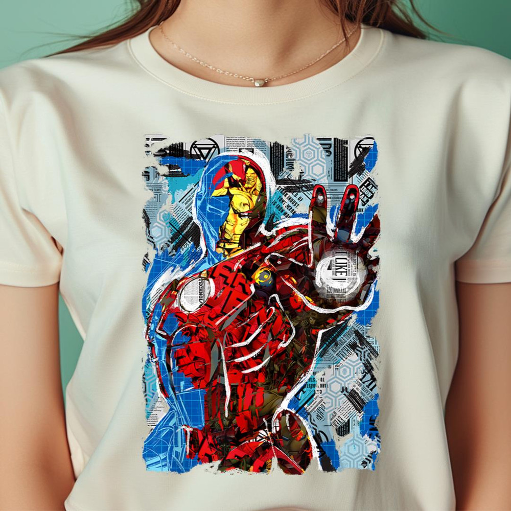 Marvel Avengers Iron Man Grid Overlay PNG, Iron Man PNG, Marvel Digital Png Files.jpg