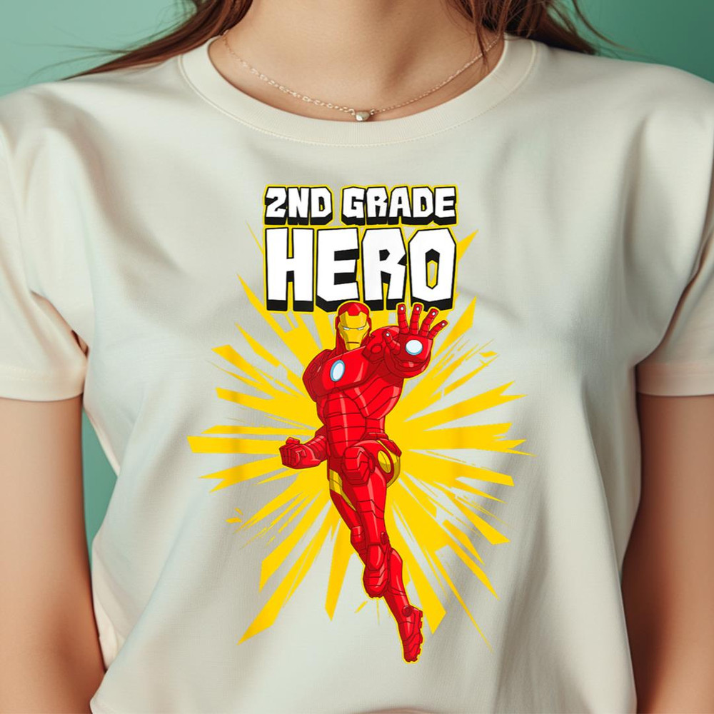 Marvel Iron Man Grade Hero School Text PNG, Iron Man PNG, Marvel Digital Png Files.jpg