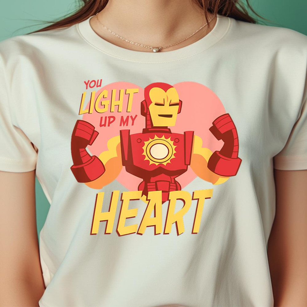 Marvel Iron Man You Light Up My Heart Valentine'S Day PNG, Iron Man PNG, Marvel Digital Png Files.jpg