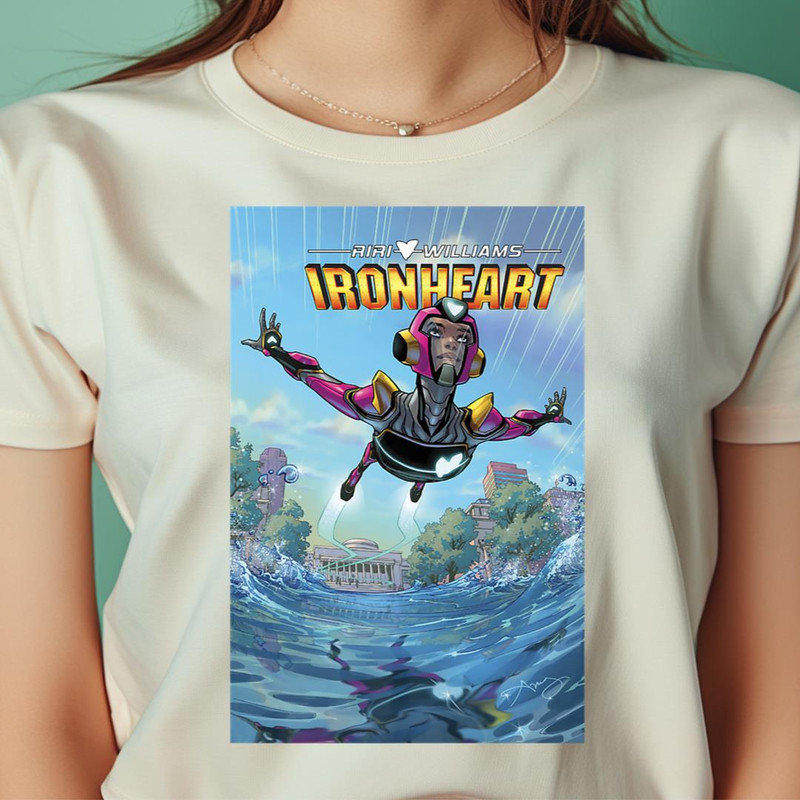 Marvel Premiere Of Iron Heart Comic Cover PNG, Iron Man PNG, Marvel Digital Png Files.jpg