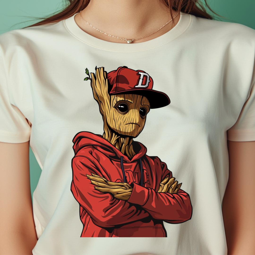 Tigers Crest Embraced By Groot PNG, Groot Vs Detroit Tigers logo PNG, Detroit Tigers logo Digital Png Files.jpg